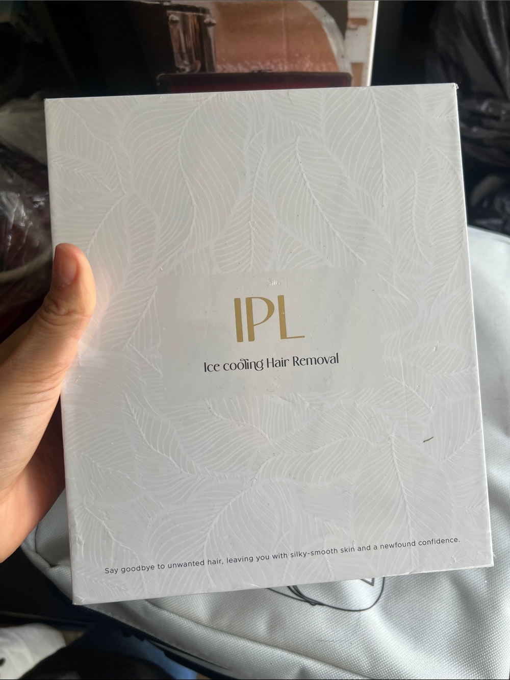 IPL Ice Cooling Hair Removal Device - White & Gold Box